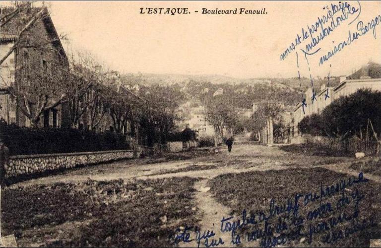 Boulevard Fenouil (à l'Estaque). Les maisons Blanc Richier sont à gauche.