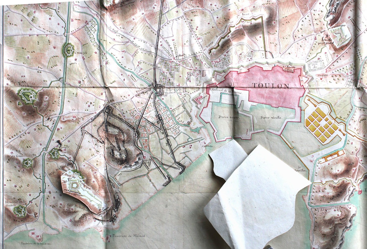 [Projet du fort Malbousquet]. 1791.