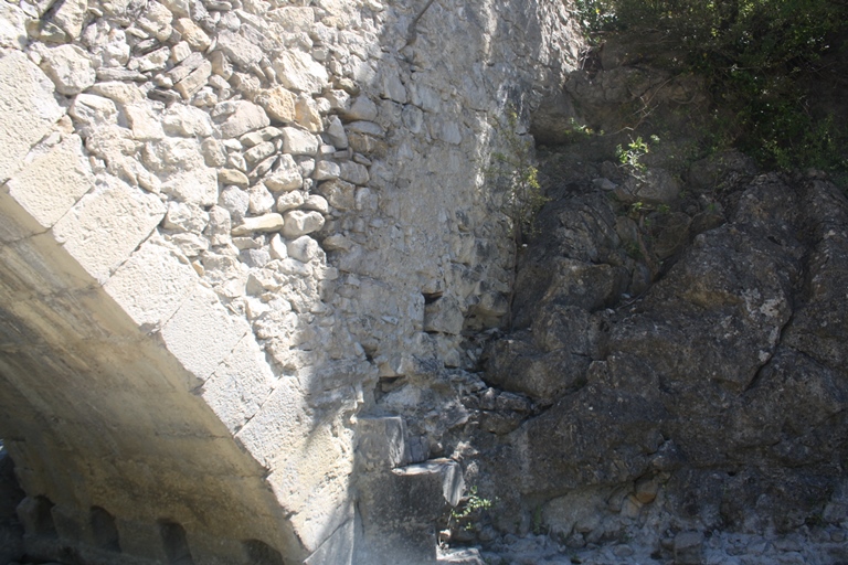 Détail de l'élévation ouest, rive droite.