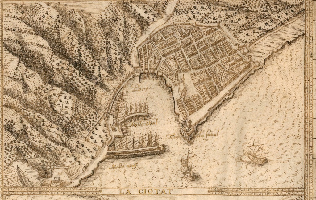 [Détail : vue perspective du bassin du port de la Ciotat, vers 1631].
