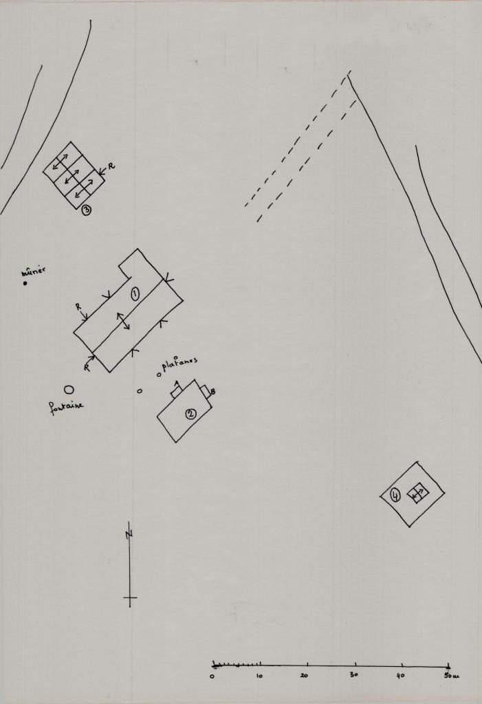 Plan de toitures.