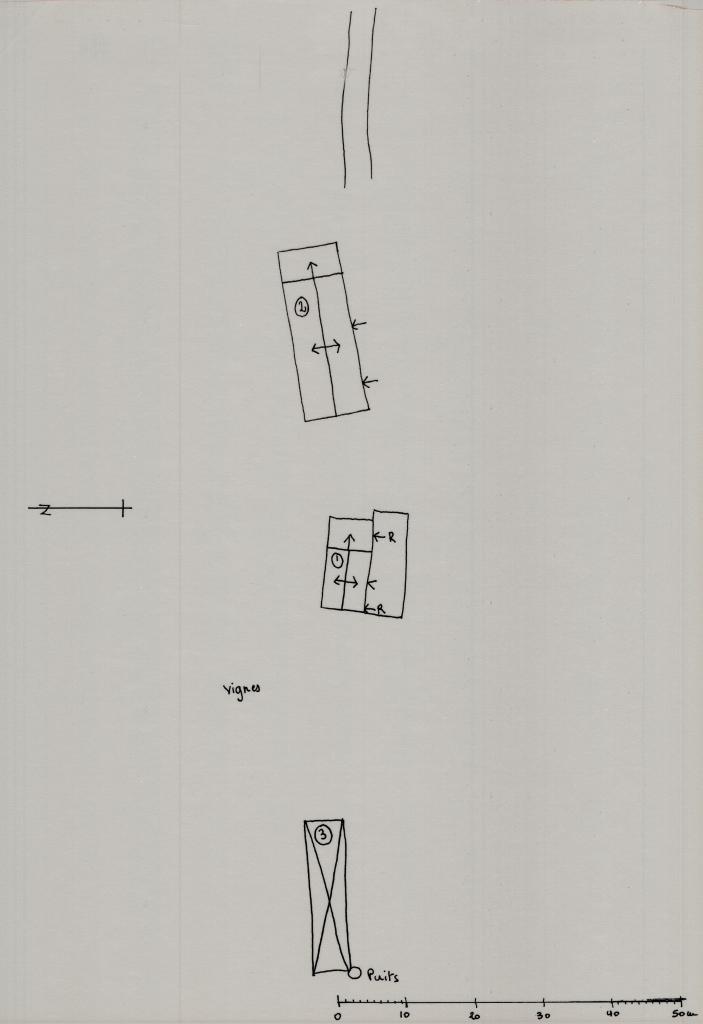 Plan de toitures.