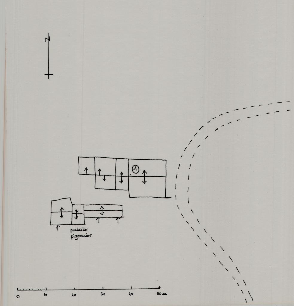 Plan de toitures.