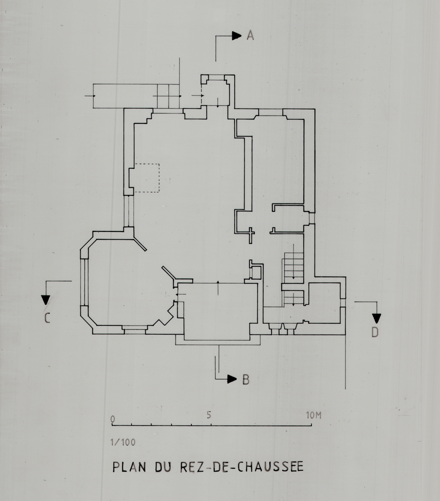 Plan du rez-de-chaussée.