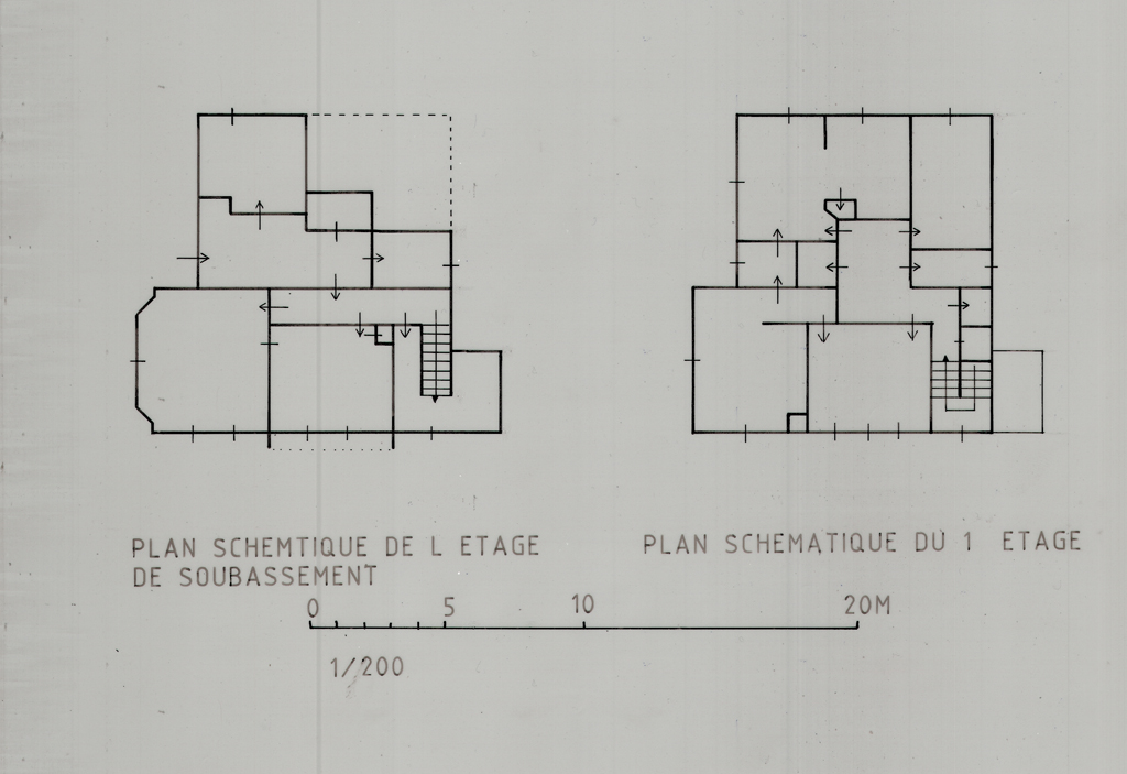 Plans des niveaux.