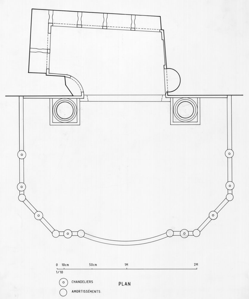 Plan de l'arche sainte. ; Plan de l'arche sainte et de sa clôture. ; Plan de l'arche sainte.