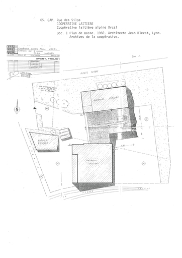 Plan de masse. 1982.