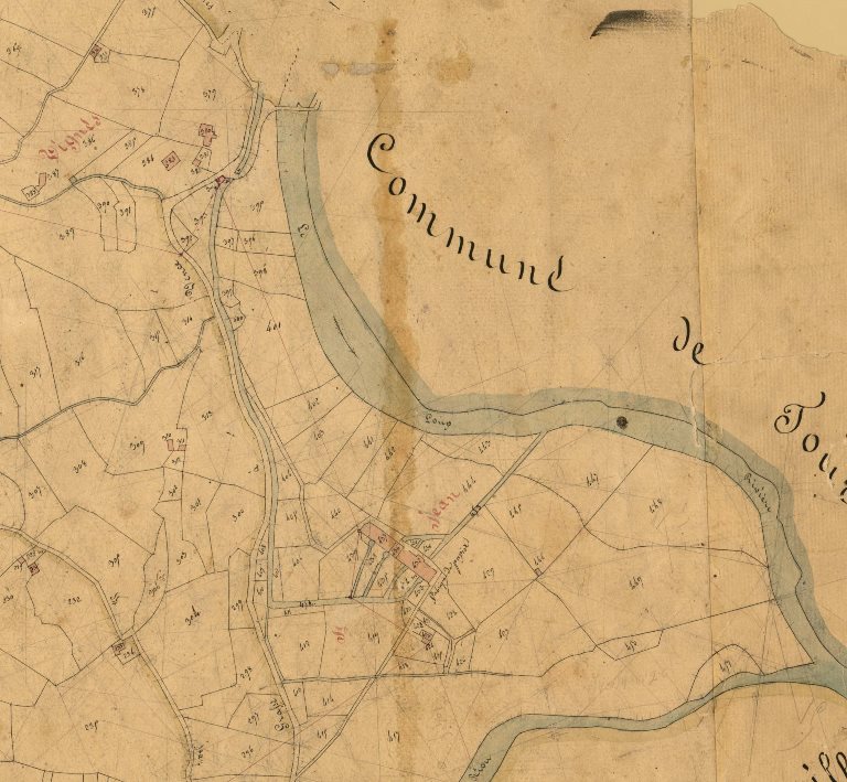Extrait cadastral de 1832, section E.