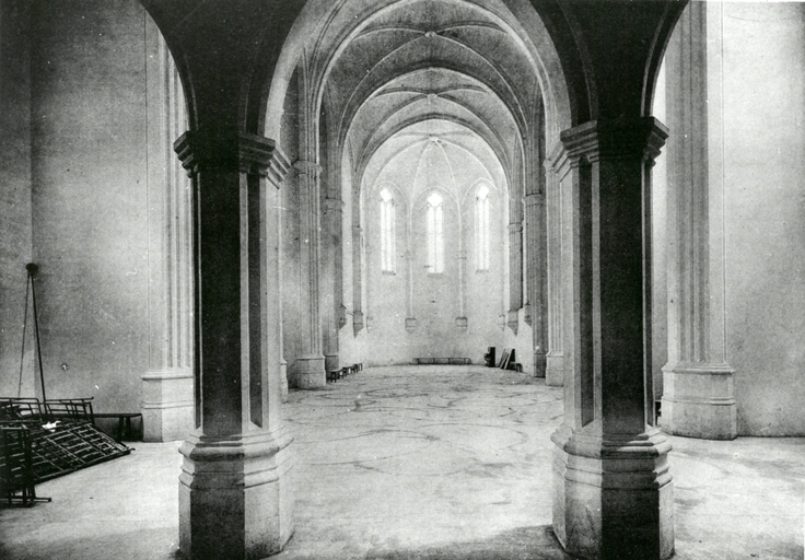 Bâtiment G. Chapelle. Vue prise vers 1930.