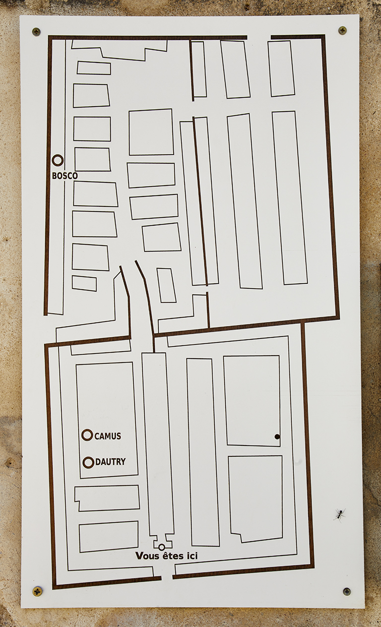 Cimetière : plan.