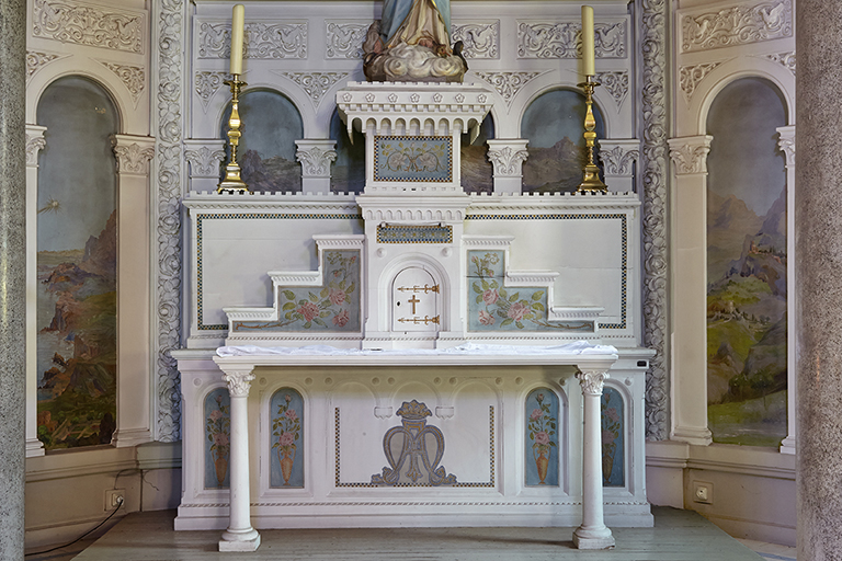 Autel de la Vierge. Vue d'ensemble.