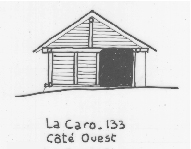 Habitat temporaire. Typologie des pignons. La Caro, parcelle 133.