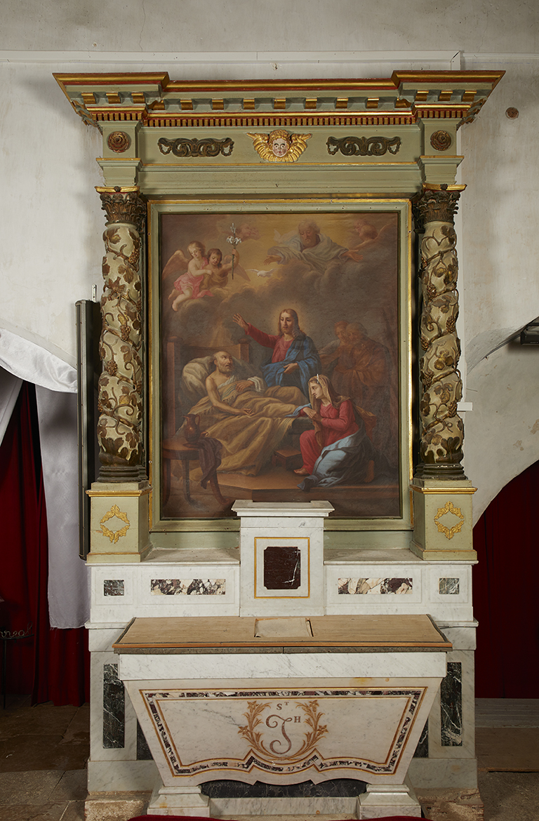 Vue générale du retable.
