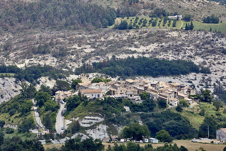 Le village. Vue depuis le nord-ouest.