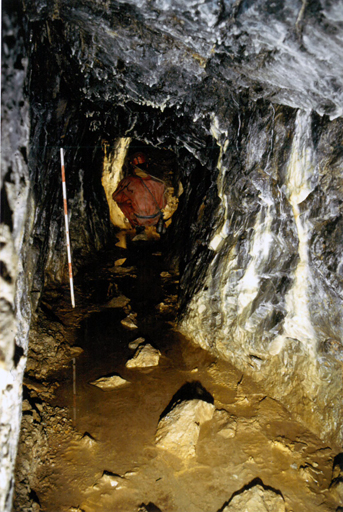 Vieux Travaux, galerie d'exhaure.