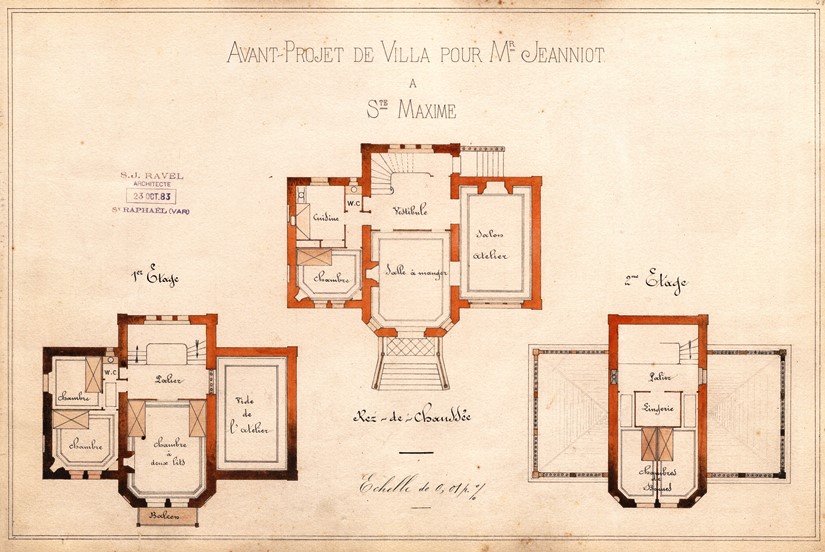 AVANT-PROJET DE VILLA POUR MR JEANNIOT A STE MAXIME.