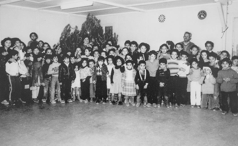 Arbre de Noël des enfants de Harkis, 1980.