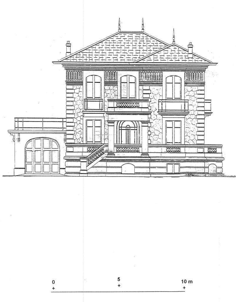 Pté de Mr et Mme Nitzsche au Cap d'Antibes. [Façade antérieure nord]. 1929.