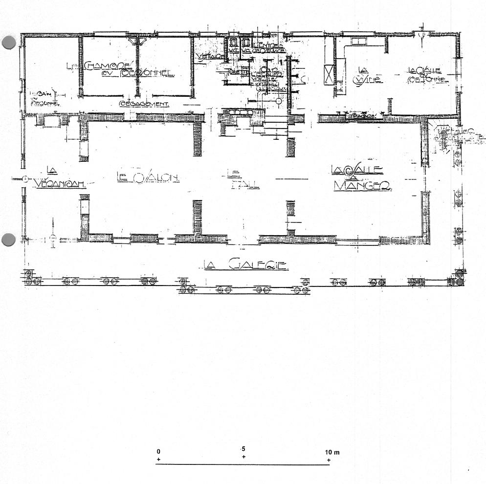 [Villa Vista Bella à Antibes. Plan du rez-de-chaussée.], 1929.