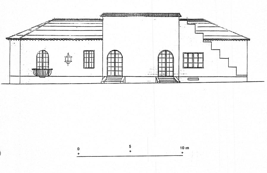 [Villa Ma Kong Koan. Elévation nord.] 1937.