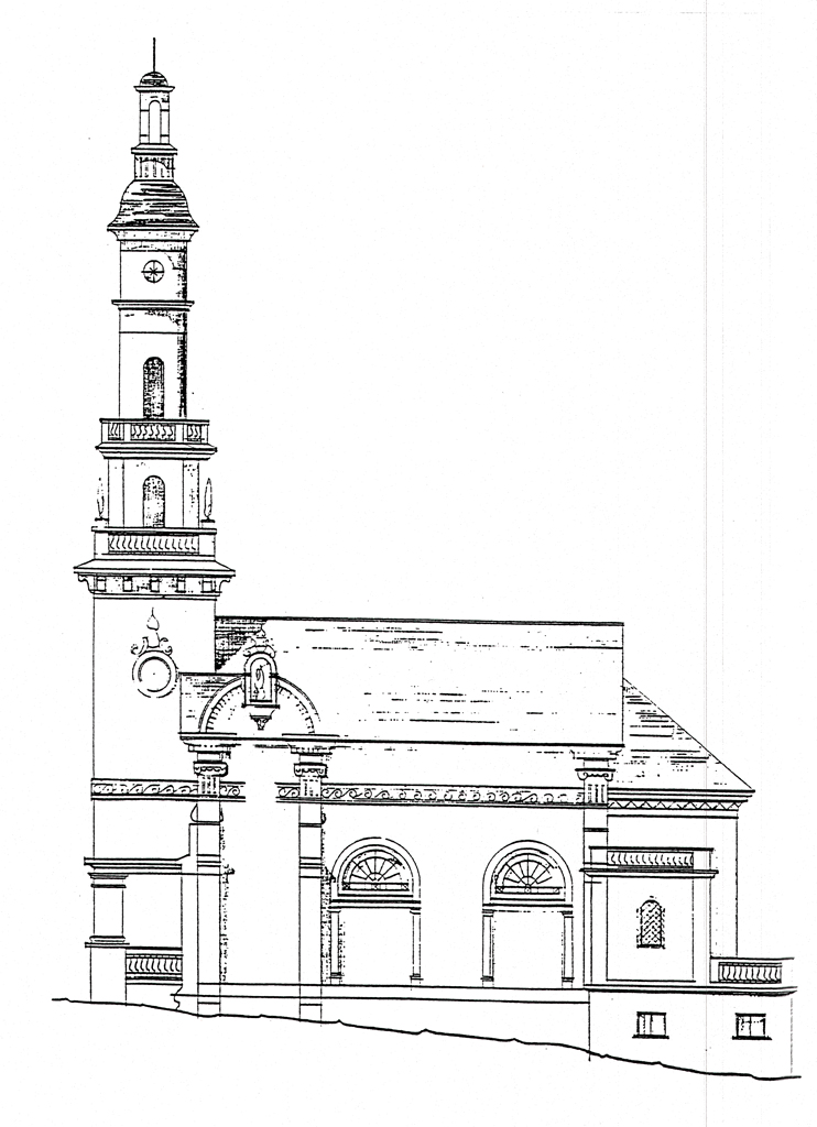 Chapelle de la villa Fiorentina à Cannes. Elévation ouest. 1953 ?