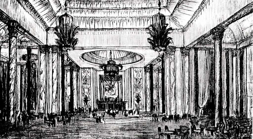 [Casino municipal de Cannes. Projet pour le nouveau hall.] 1930.