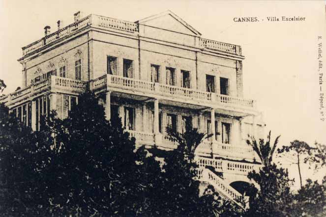 Cannes. Villa Excelsior. [Vue de volume prise du nord-ouest], 1928.