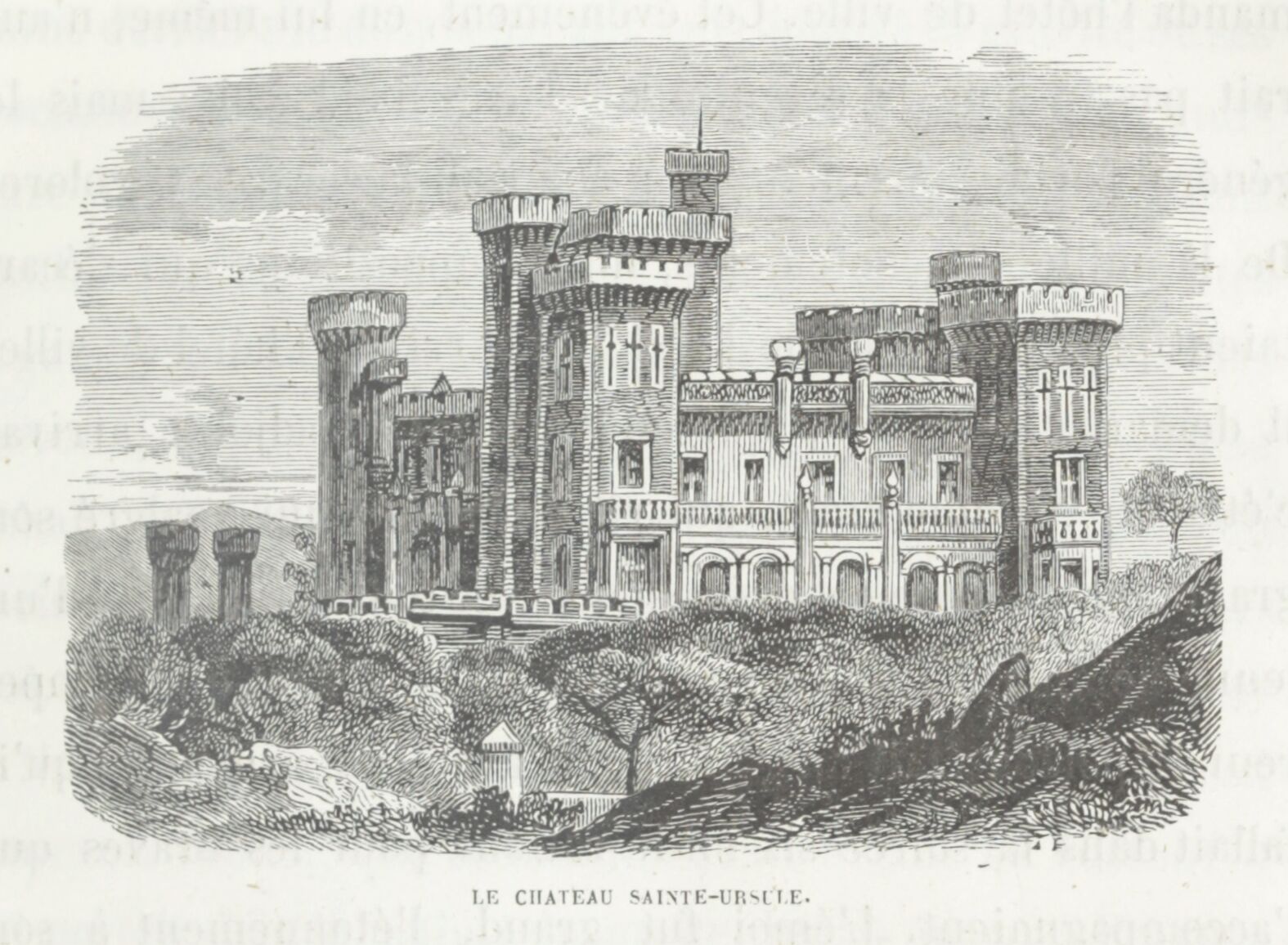  Le château Sainte-Ursule, [1859]. Source gallica.bnf.fr 