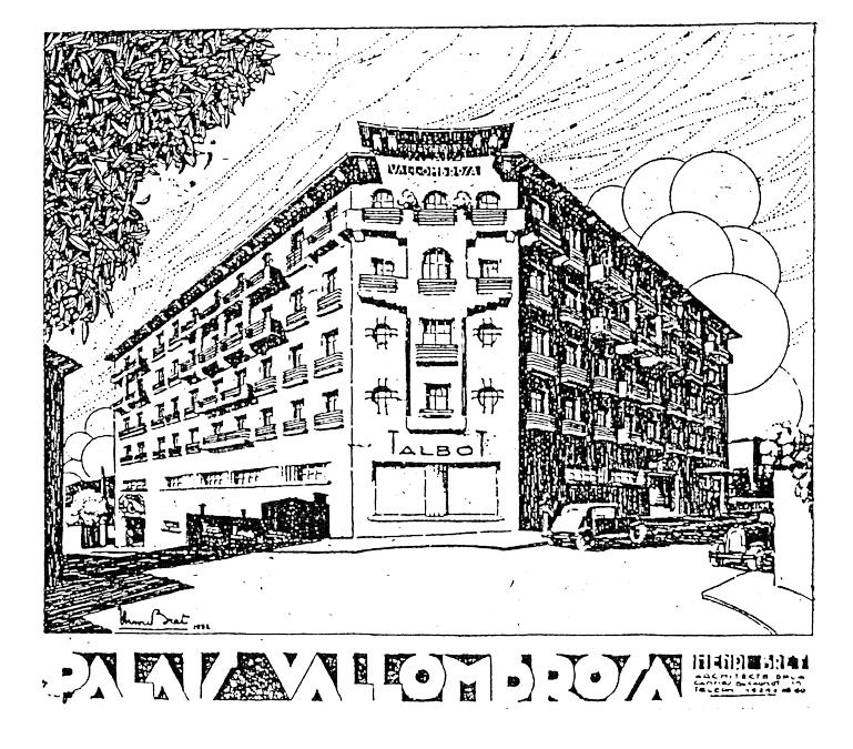 Palais Vallombrosa. [Vue en perspective] 1932.