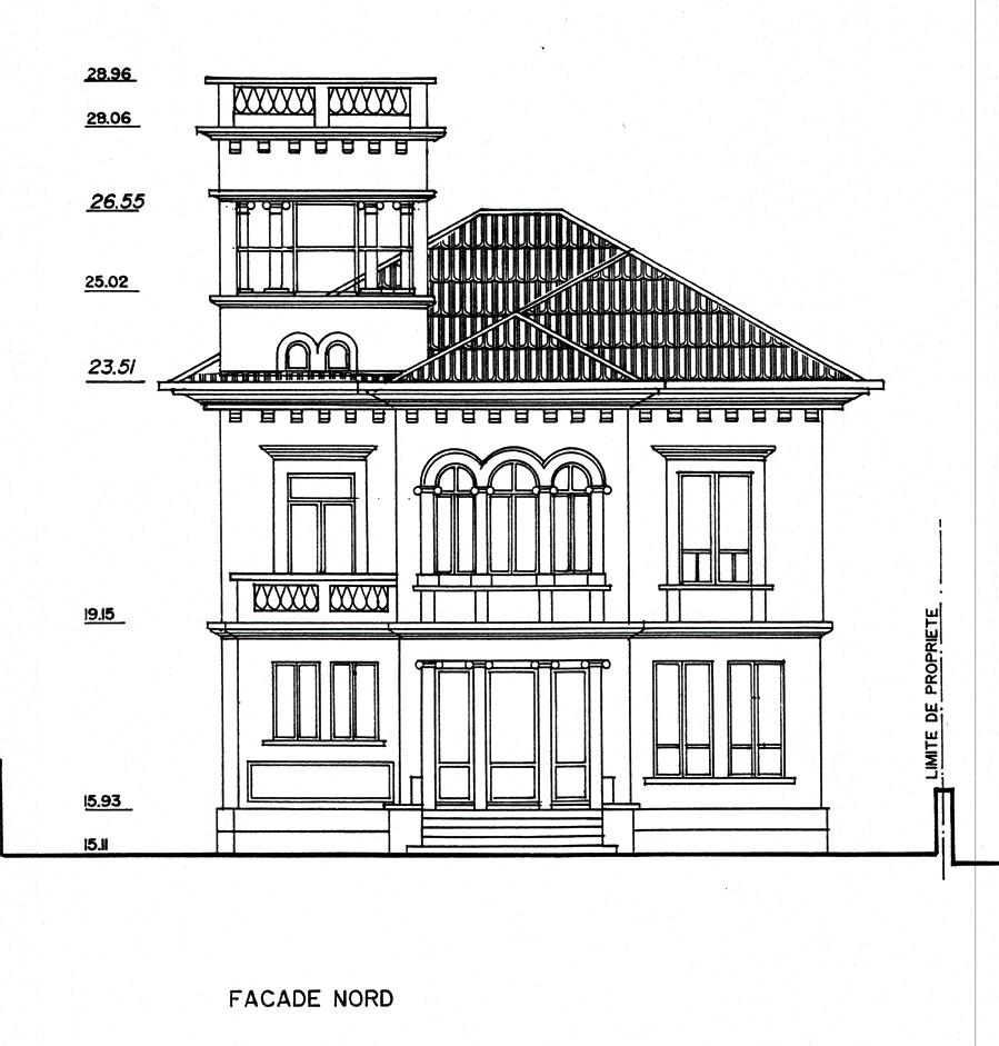 [Villa Notre-Dame des Pins. Façade nord.], 1997.