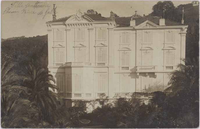 Villa Anthémis. Chemin Prince de Galles. Première moitié 20e siècle.