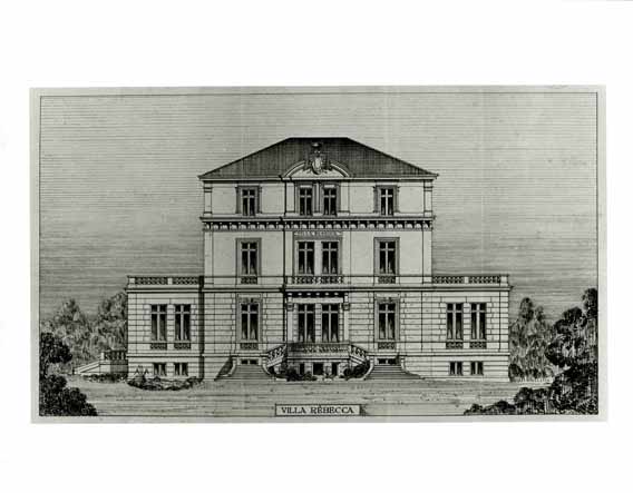 Villa Rebecca. [Façade sud sur le jardin.], 1884.