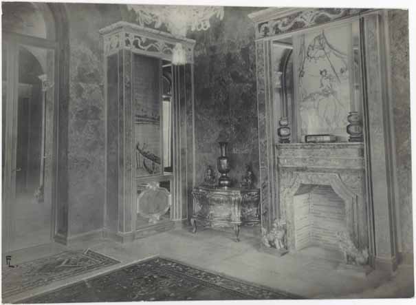 [Château Thorenc après ultimes transformations. Le salon vénitien.], vers 1932.