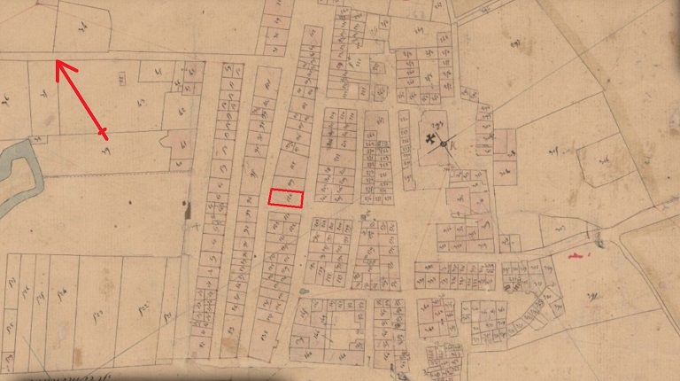 Plan cadastral de la commune de Vidauban, 1834, section B, parcelle 120.