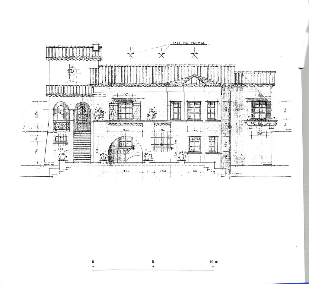 Propriété de Mr. et Mme Brunschwyler. [Villa Mariza à Cannes. Façade sud.] 1950.