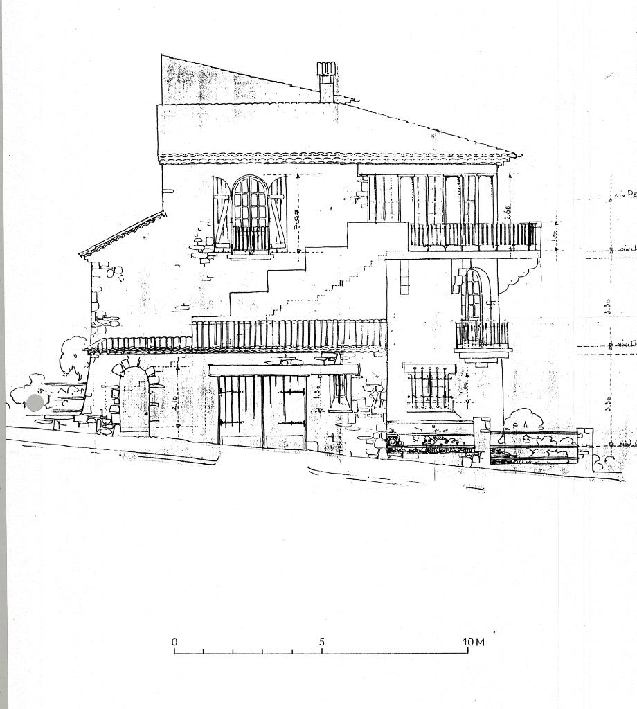 [Villa Capri à Cannes. Elévation nord-ouest] 1927.
