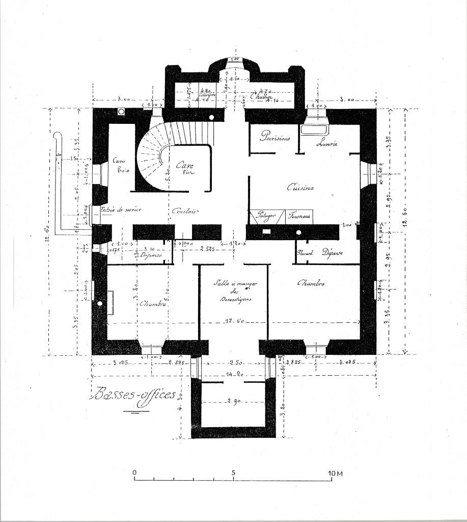 [Villa Patria à Cannes. Plan du sous-sol.], entre 1914 et 1919.