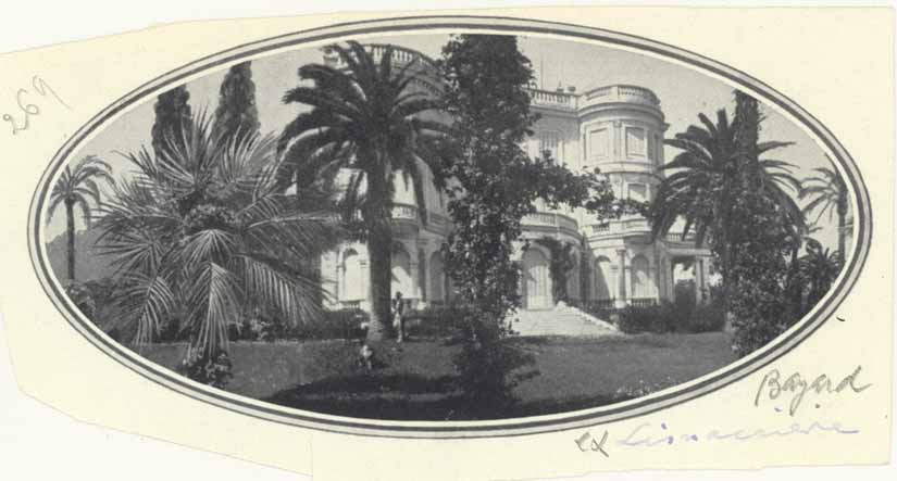 [Villa Lisnacrieve à Cannes. Le jardin devant la façade sud.], [vers 1900].