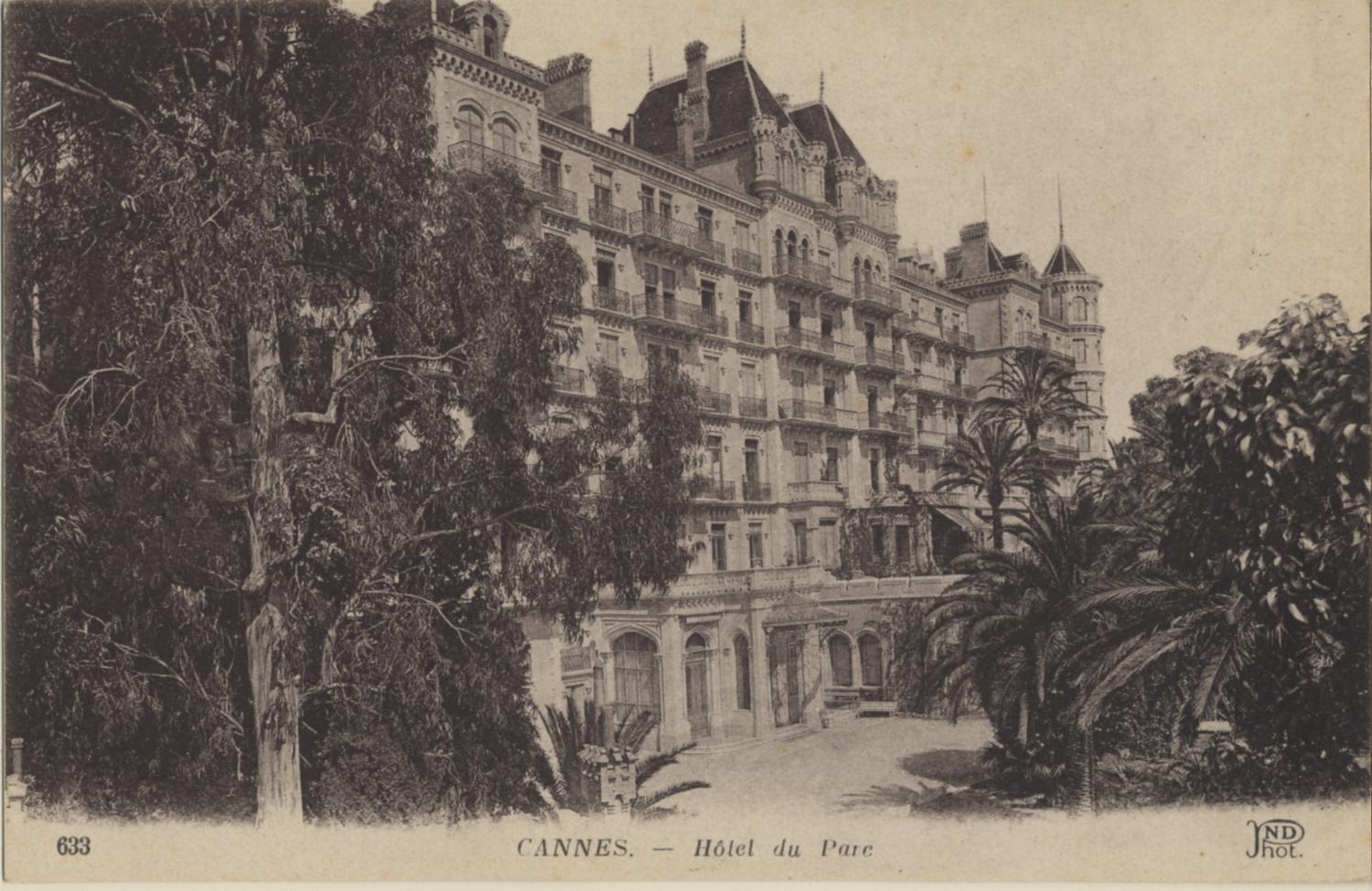 Cannes. - Hôtel du Parc, 1900.