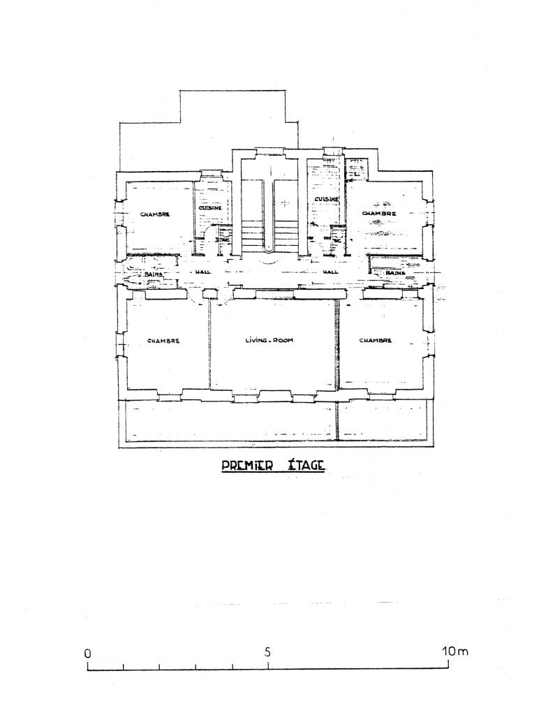 [Villa Talbot. Plan du 1er étage.], 1951.