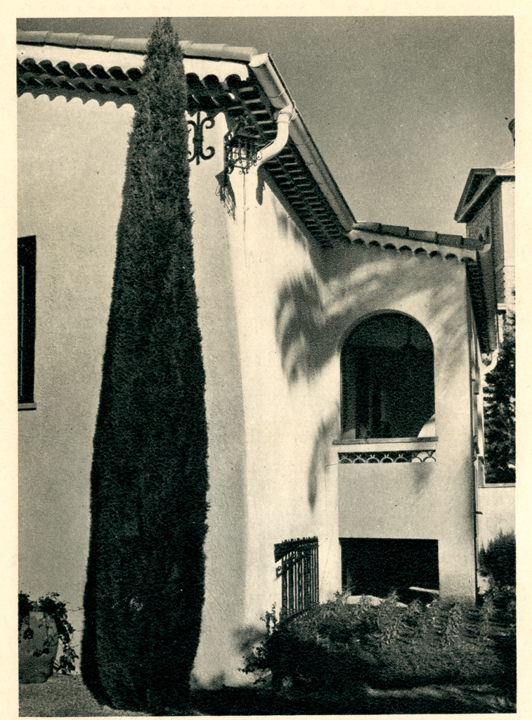 [Villa Le Crépuscule à Cannes. Elévation Est.], vers 1960.