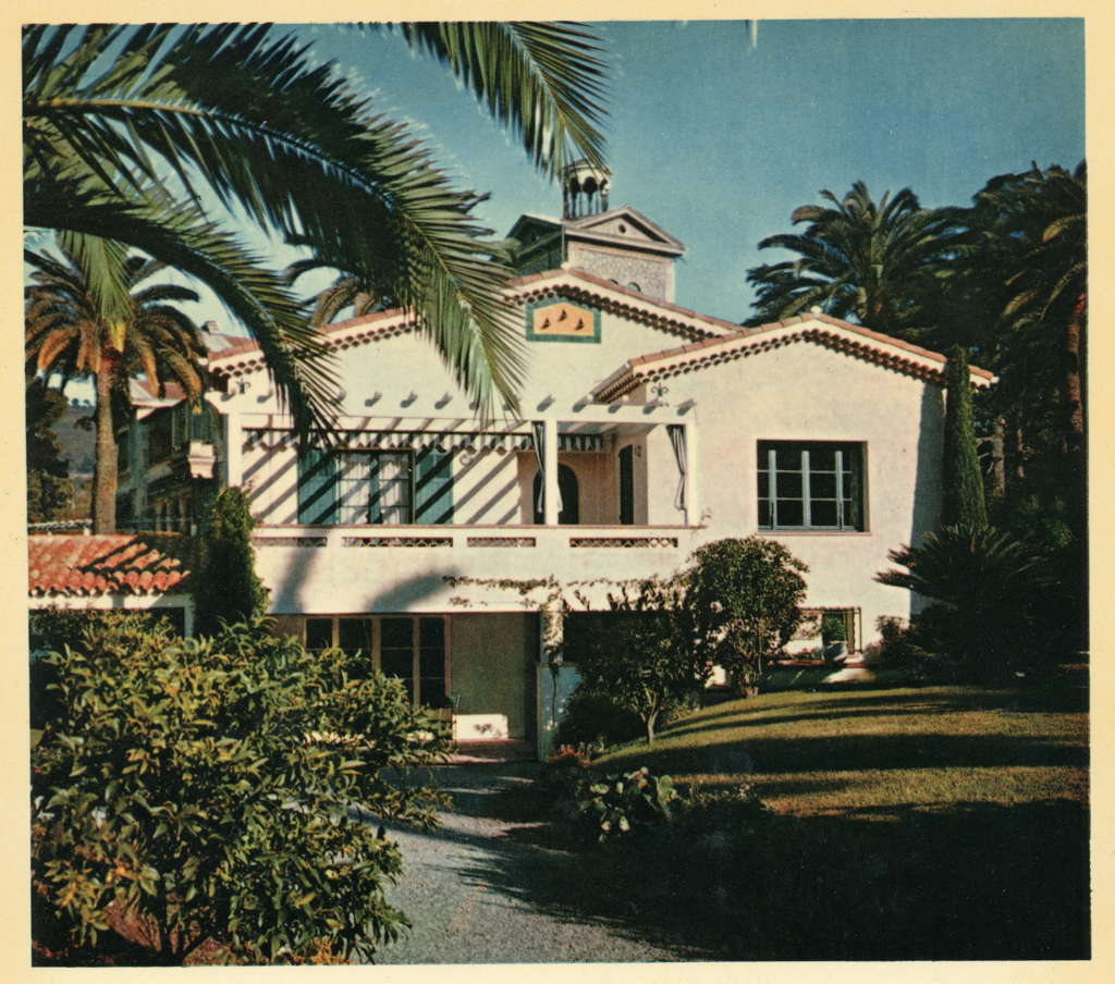 [Villa Le Crépuscule à Cannes. Façade sud.], vers 1960.