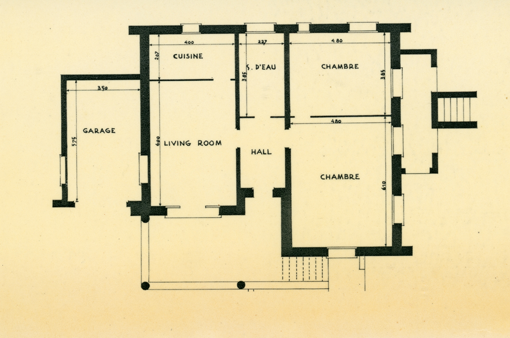 [Villa Le Crépuscule à Cannes. Plan du 1er étage.], vers 1960.