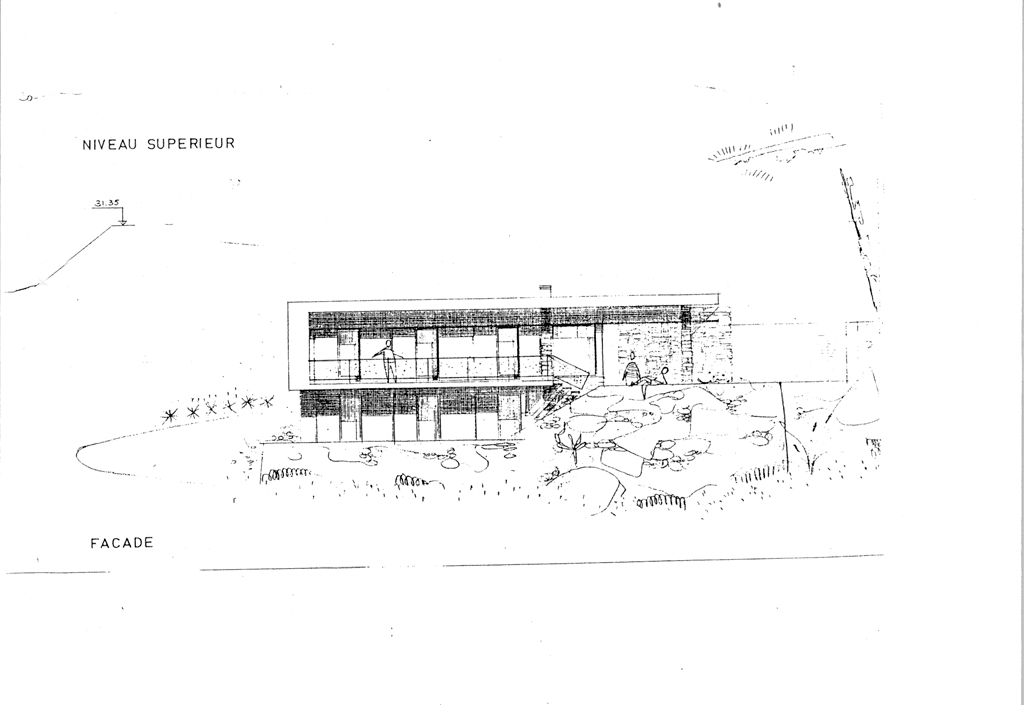 [Villa Farniente au Lavandou. Elévation est.]