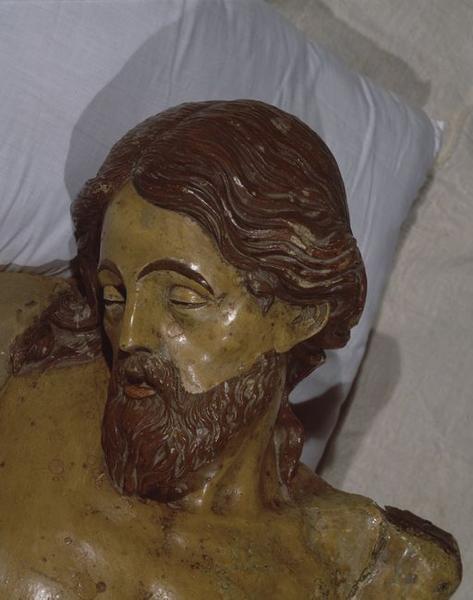 Détail : Tête du Christ. - © Inventaire général, ADAGP
