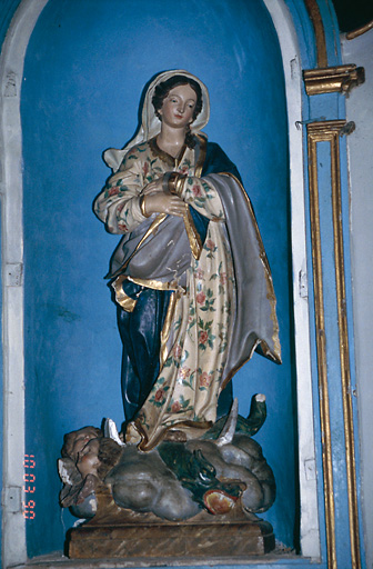 Statue (petite nature) : Immaculée Conception