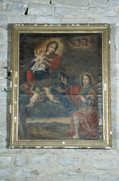 Tableau : Remise du scapulaire par l'Enfant Jésus à saint Pancrace