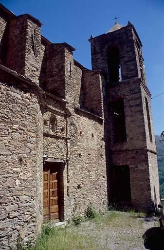 Elévation latérale et tour clocher.