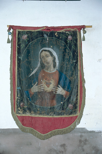 Détail : Vierge au Sacré-Coeur.