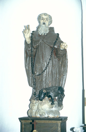 Statue (petite nature) : Saint Antoine abbé